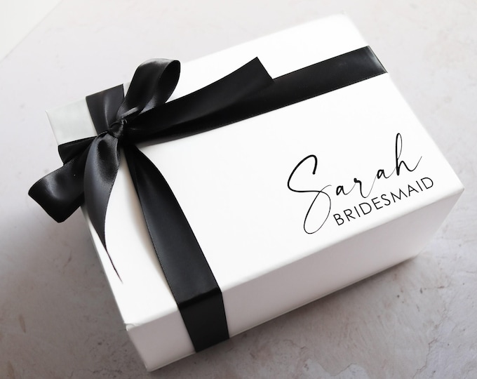 White Magnetic Box -Gift Box Bridesmaid Empty Gift Box Proposal Magnetic Gift Box |Bridesmaid Box| Maid of Honor Gift Box| strong White Box
