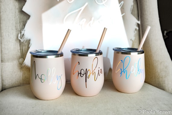 Blush Iridescent Cute Drink Tumbler