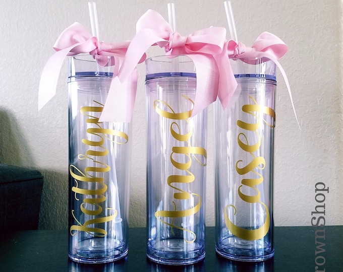 Personalized Tumbler, Bridesmaid Gift, Gift, Team Gift, Monogram Tumbler, Personalized Tumbler, Personalized Cup, personalized water bottle