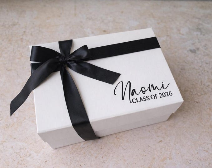 Graduation gift box -empty, high school graduation gift box, personalized graduation gift box, personalized gift box for graduation 2026