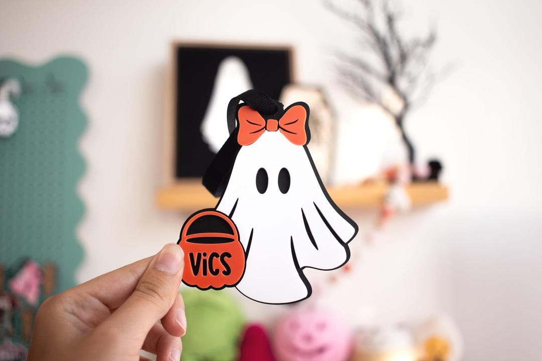 Boo Basket Tag, Halloween Name Tags, Personalized Halloween Tag, Candy ...