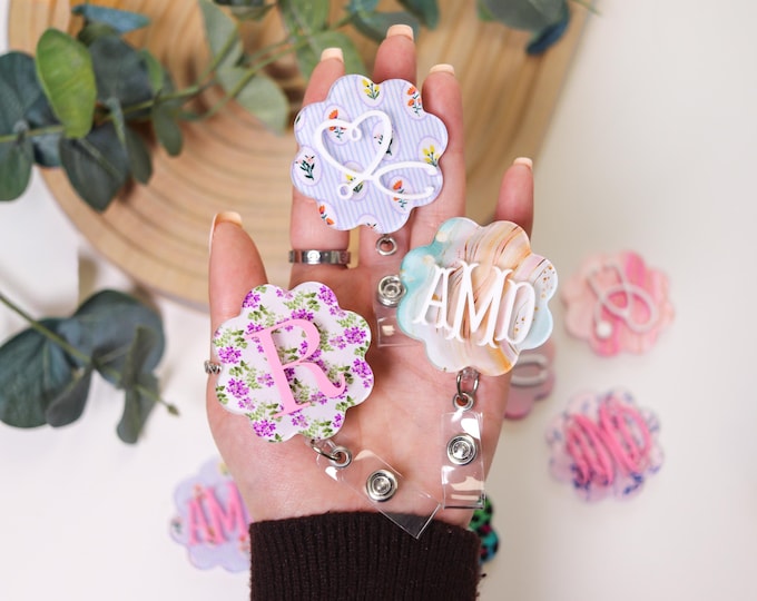 Custom Badge Reel, Nursing Badge Reel, Nursing Student, Nurse Badge Reel, Personalized ID Holder, Teacher Badge Reel, Personalized Badge
