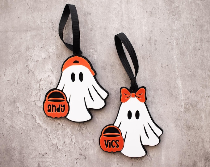 Boo Basket Tag, Halloween Name Tags, Personalized Halloween Tag, Trick or Treat, Boo Bag Name Tag, Boo Basket Filler, Candy Basket Name Tag