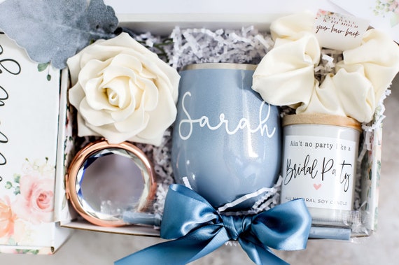 Bridesmaid Proposal Box - Dusty Blue