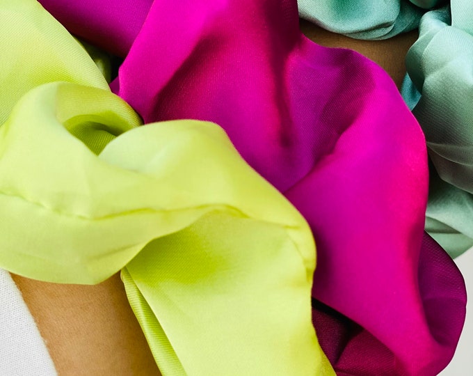 Christmas neutral Hair Scrunchies | Earth Toned Scrunchies | Neutral Scrunchies | Silk Satin Scrunchie | Neutral Scrunchies