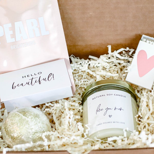 Spa Box gift, mother day gift, mothers relax gift, self care gift for mom, Self care gift box, mothers day spa box, jelly face mask, candle