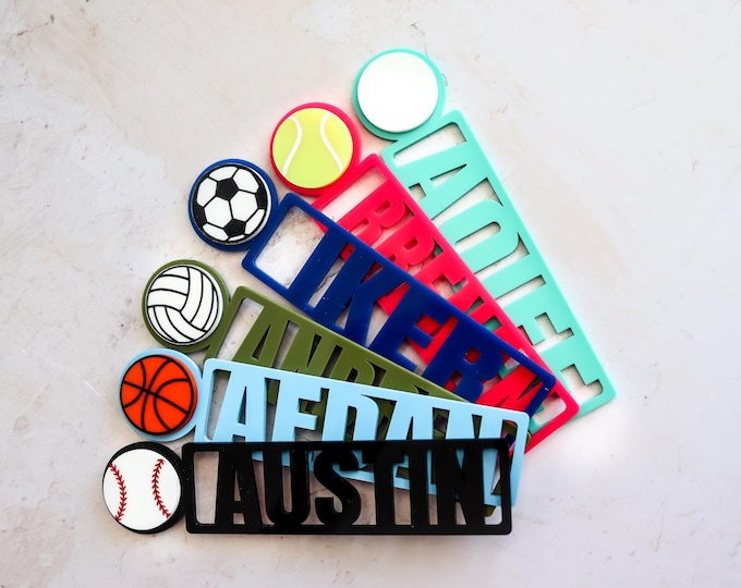 Bookmark for kids | Kids Personalized Bookmarks | Kids Sports | Kids Reading Gift | Kids Bookmark | Sport Bookmark | Stocking Stuffer Gifts