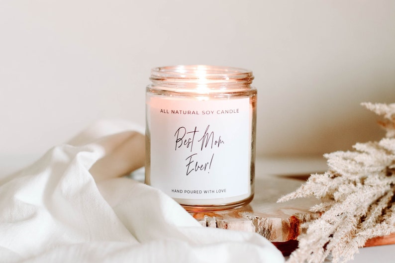 Best Mom Ever Candle Mom Candle Inspirational Candle for Mom Mom Gift Mother's Day Gift New Mom Candle Mother's Day Mama Candle image 3