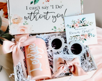 Flower Girl set, Flower Sunglasses,  Flower girl proposal box gift, flower girl gift set, Junior bridesmaid set, Flower Girl Gift Box