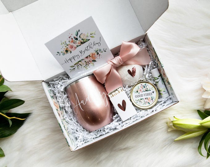 Self care gift box, personalized gift idea Spa birthday gift, birthday gift for her mom gift,