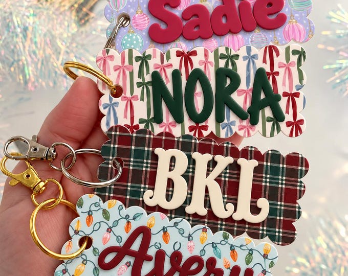 Personalized Name Keychains, Custom Project Tags