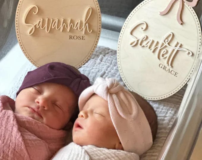 Bow Baby Girl Announcement Sign Baby Girl Nursery Sign Bow Baby Name Sign for Hospital Birth with bow, Coquette baby Sign, Birth Stat Sign