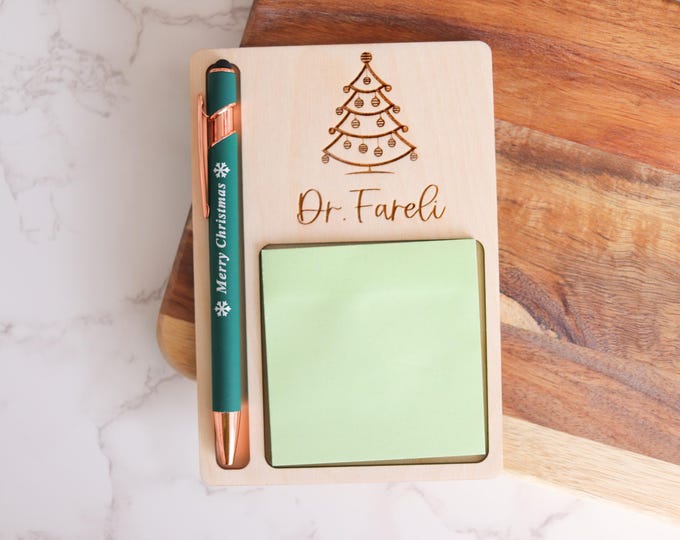 Christmas Sticky notes holder, Christmas Gift, Sticky note holder, Teachers gift, Gift for mom