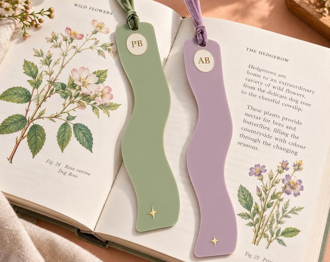 Personalized Bookmark, book lover gift, bookworm gift, secret santa gift, stocking stuffer, christmas bookmark.