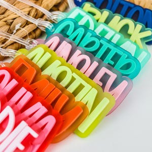 a close up of a bunch of plastic letters