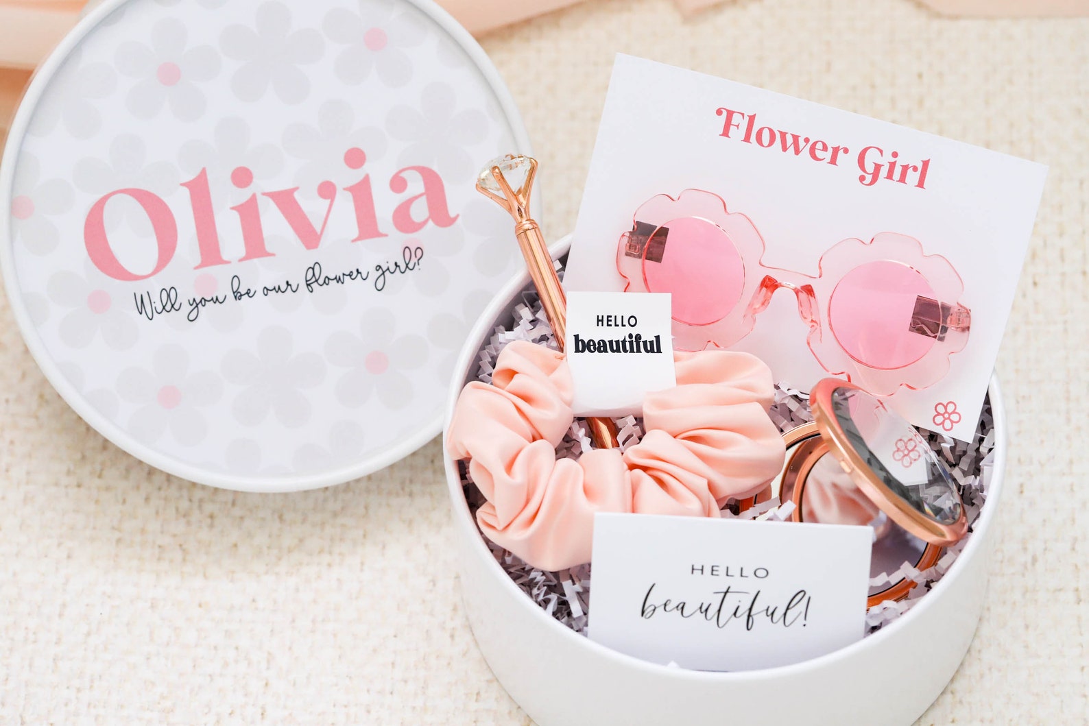 Flower Girl Proposal Gift Box Flower Girl Gift Mini Bride Etsy