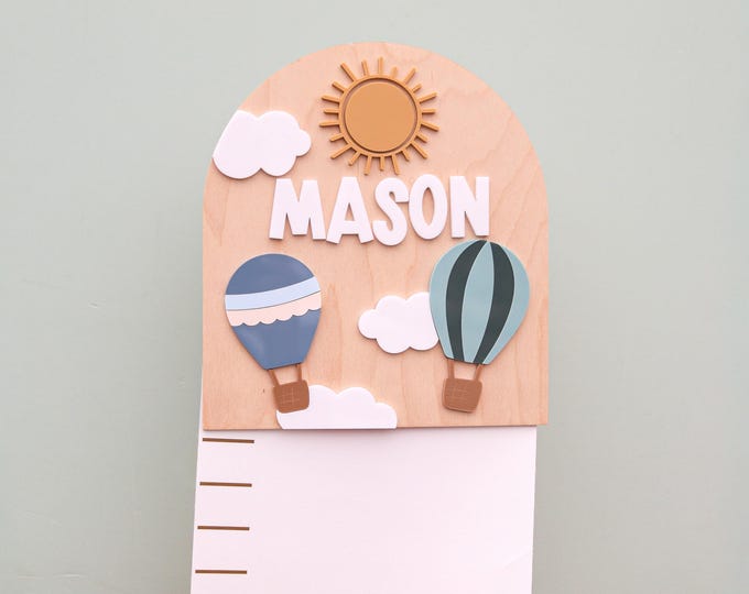 Kids Growth Chart, Nursery Sign, Kids room decor