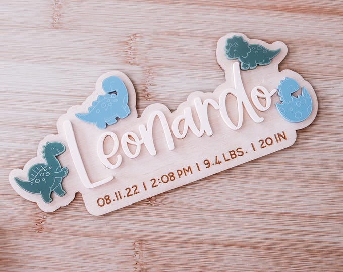 Birth Stats Sign, Baby Name Sign, Baby Name Announcement Sign, Personalized Wooden Name Sign, Baby Name Sign Announcement, Nursery Decor