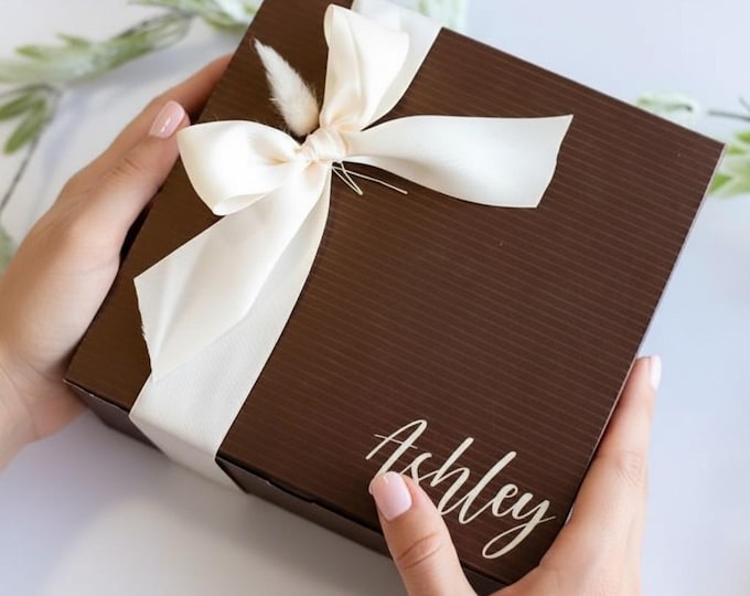 Personalized Bridesmaid Proposal Gift Box, Personalized Empty Gift Boxes, Will You Be My Bridesmaid Box, Wedding gift