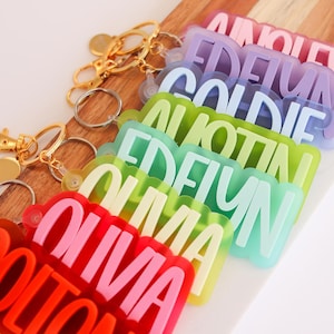 Name Keychain for kids | Teacher Gift | sport bag Tag | Kids Tag | Name plate | Personalized Name Tag | Back to school Backpack Name Tag
