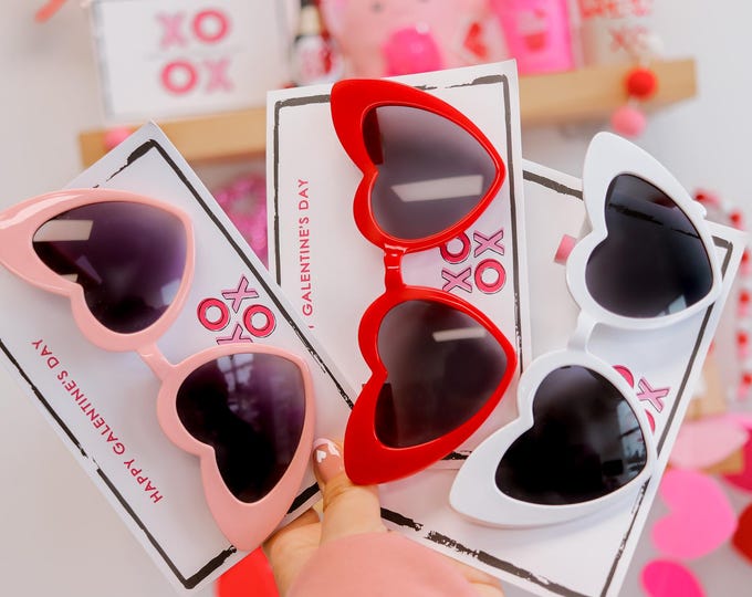 Heart sunglasses adult, Valentines Sunglasses, valentines sunglasses, valentine's party favor, galentine's party favor