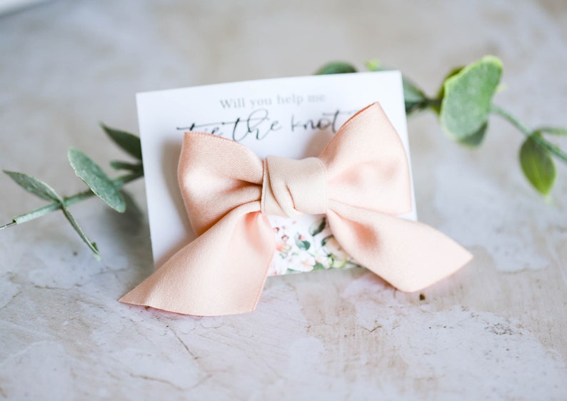 Flower Girl Bow Clip Flower Girl Hair Accessories Flower Etsy