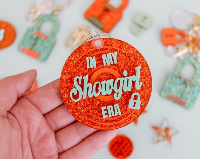 Personalized Showgirl Keychain, Custom The Life Of A Showgirl Keychain, Showgirl, Bag Accessories, Custom Keychain