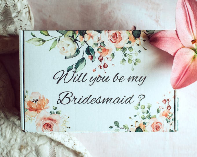 Will You Be My Bridesmaid Proposal Box Will You Be My Bridesmaid Box Will You Be My Bridesmaid Gift Box Empty Box