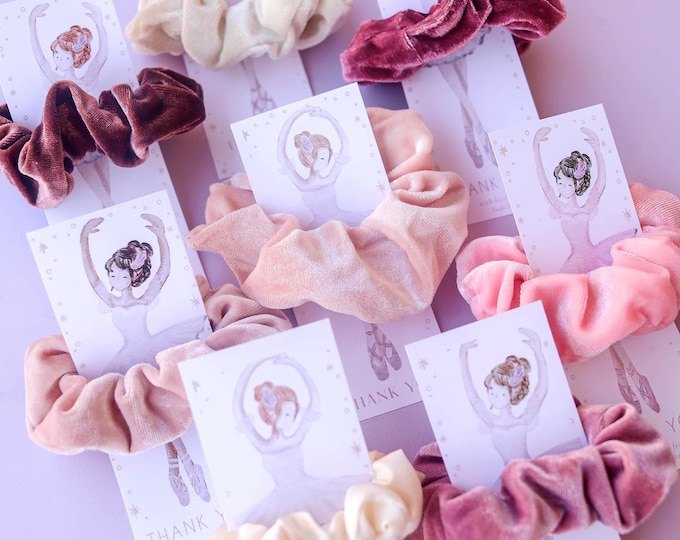Ballerina Scrunchie Gift, Hair tie, Baby Shower Favor, Ballerina Scrunchie, Birthday Favor, Tutu, Girl scrunchie, girl birthday favors