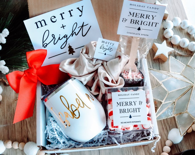 Christmas Box, Christmas gift, long distance Christmas gift, Christmas gift set, christmas party gift,  personalized gift, custom cup