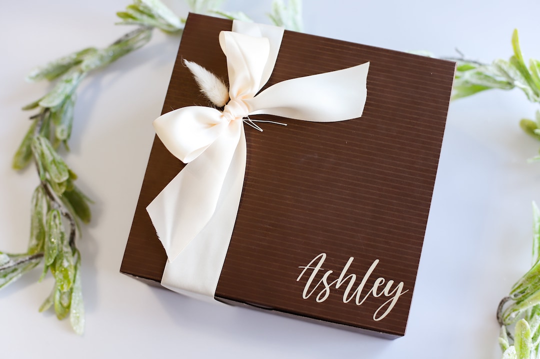Bridesmaid Proposal Gift Boxes, Personalized Empty Gift Boxes, Will You