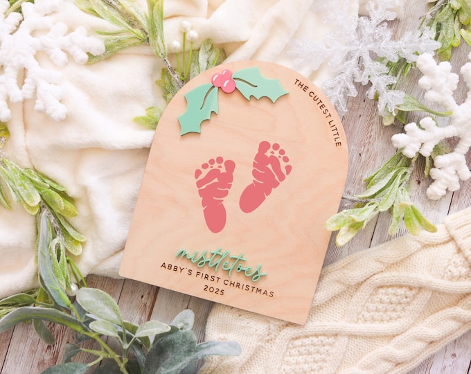 Christmas Keepsake, My First Christmas, Baby Footprint Kit, First Time Parents Gift