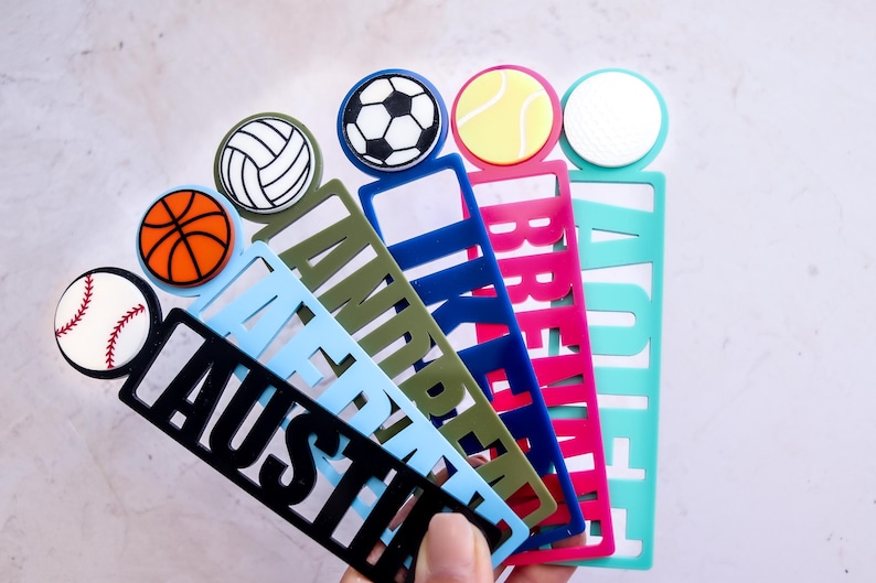 Bookmark for kids | Kids Personalized Bookmarks | Kids Sports | Kids Reading Gift | Kids Bookmark | Sport Bookmark | Stocking Stuffer Gifts image 6