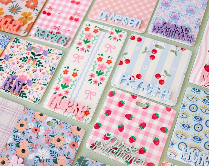 Custom Badge Buddy, Nurse Badge Reel Holder, Nursing Student, Nurse Badge Reel, Personalized ID Holder, Teacher Badge Reel, RN Badge Buddy