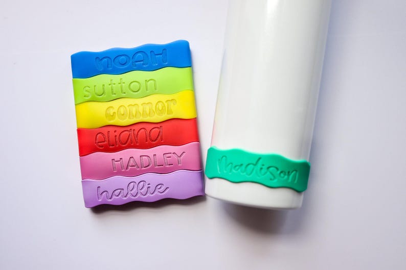 Personliga flaskband, silikonband, återanvändbara etiketter, skola, dagis, sport, namnband, anpassade, vattentäta, etiketter för sippringar, band bild 2
