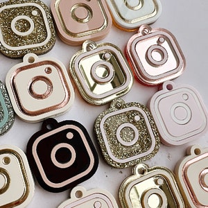 Porte-clés Smart NFC Instagram pour réseaux sociaux | appuyez et suivez | carte de visite numérique | lien de paiement | application cash | Facebook | arbre de liens