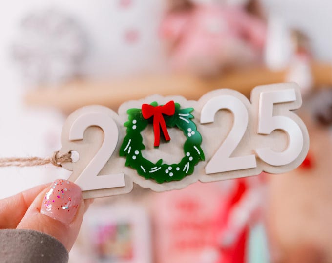 2025 Year Ornament, 2025 Ornament, Yearly Ornament