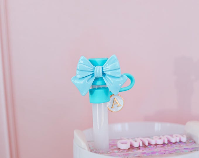 Bow Straw Topper, Cute Straw Topper, Cute Drink Accessory for tumblers, Straw Topper