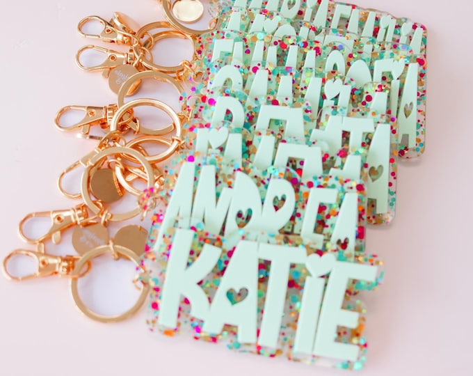 Backpack Keychain backpack charm- Bag Tag- Personalized Backpack Name Tags- Bog Bag Tag- Sports Bag Keychain- Name Tag- Diaper Bag Name Tag