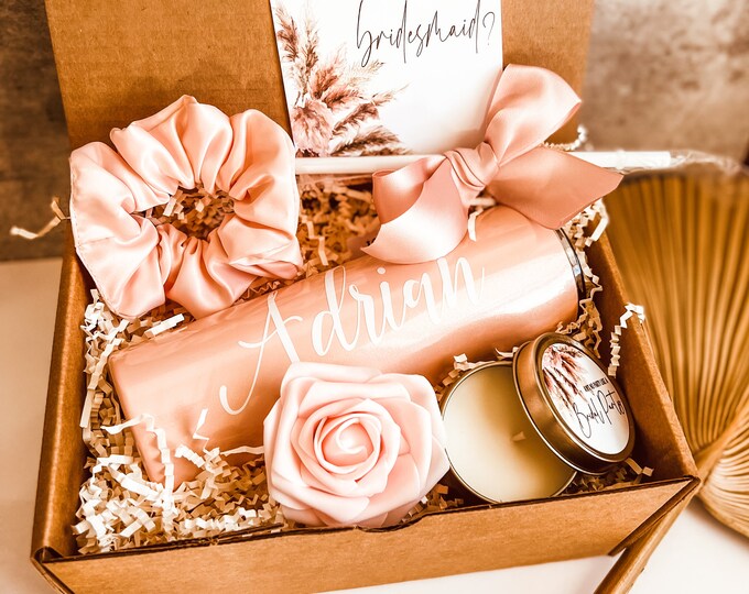 Terracotta Wedding, pampas wedding, sage greenery I can't say I do without you proposal box, Bridesmaid Proposal Box, Terracota Wedding