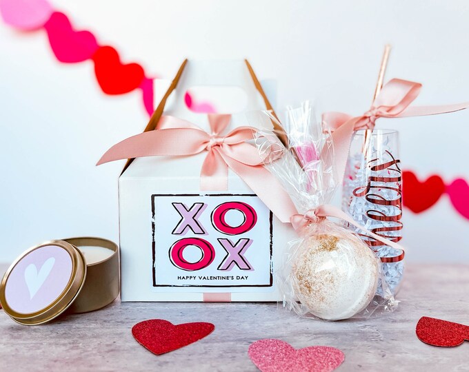 Valentines gift box set, galentines gift box set, friendship celebration gift, teacher gift, best friend gift, selfcare box