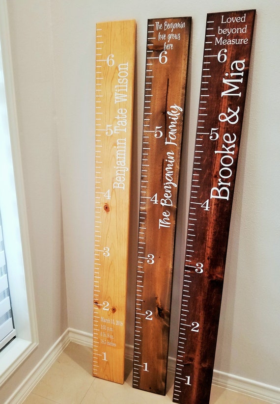 Kids Wooden Height Chart