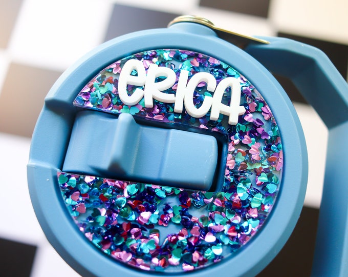 IceFlow Tumbler Name Plate for IceFlow Flip Straw Cup 30 oz Topper Tumbler Tag Gift back to school  water bottle labels kids water bottle