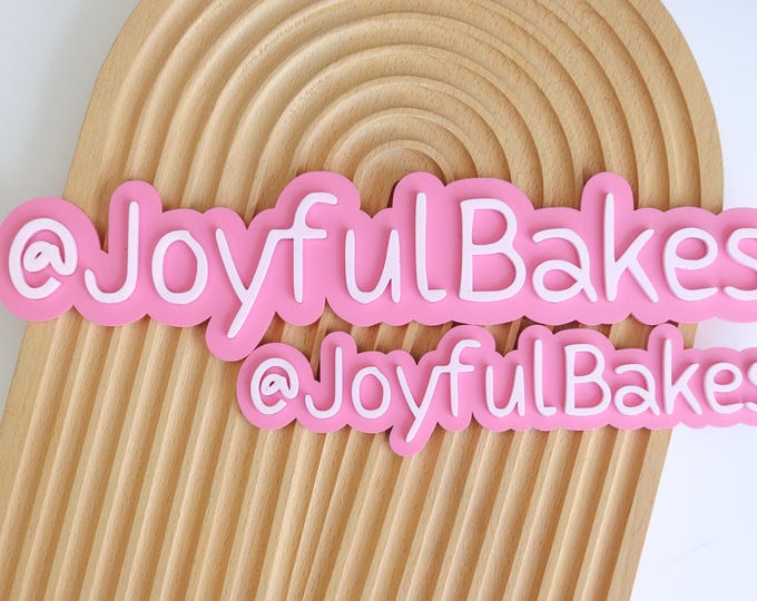 Instagram tag name, Physical Watermark, Acrylic Watermark, Business Photo Prop, Social Media Sign, 3D Watermark Sign, Social Media Prop