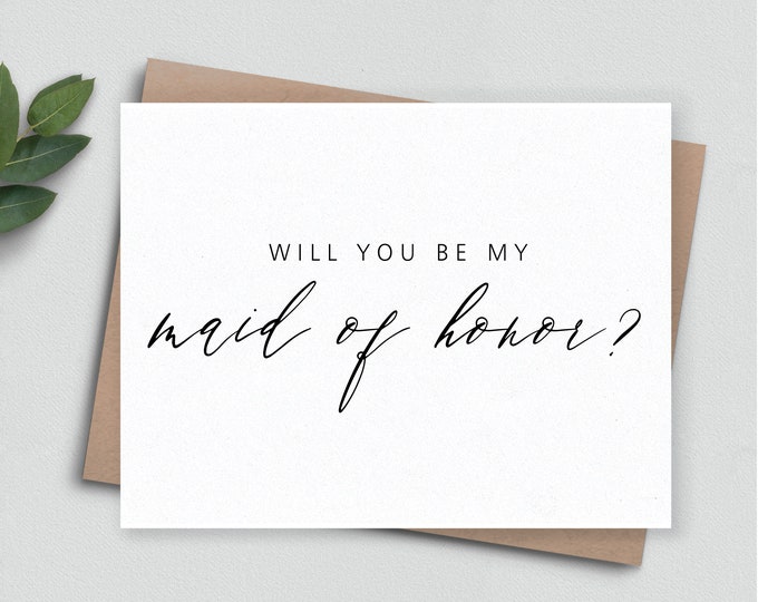 Bridesmaid Proposal Card, Custom Bridesmaid Proposal card, Maid of honor proposal card