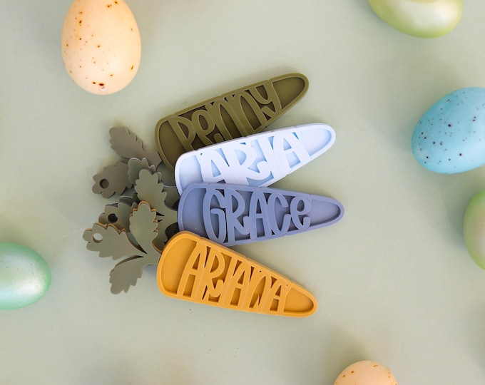 Easter Basket Tag For Boys, Custom Name Tag For Boys, Basket Name Tag, Carrot Easter Tag, Kids Easter Basket, Carrot Name Tag