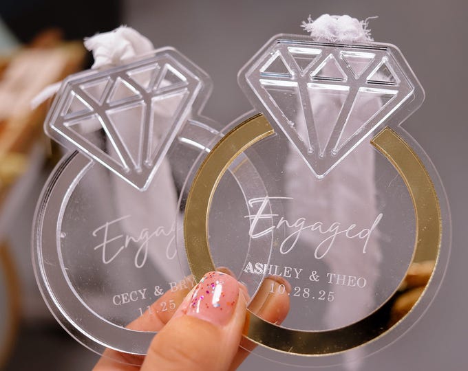 Personalized Newlywed Christmas Ornament, Married Ornament 2025, Newly Engaged Gift for Christmas, Wedding Ornament