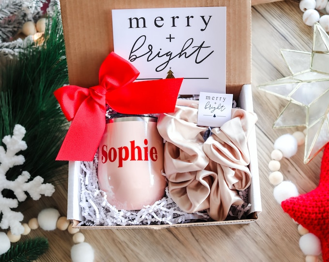 Christmas Box, Christmas gift, long distance Christmas gift, Christmas gift set, christmas party gift,  personalized gift, custom cup