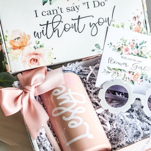 Flower Girl set, Flower Sunglasses,  Flower girl proposal box gift, flower girl gift set, Junior bridesmaid set, Flower Girl Gift Box
