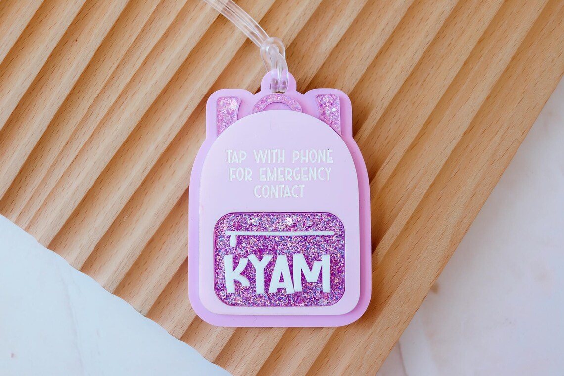 Emergency Contact Backpack Tag, NFC Tag, Tap Bag Tag, Special Needs ...